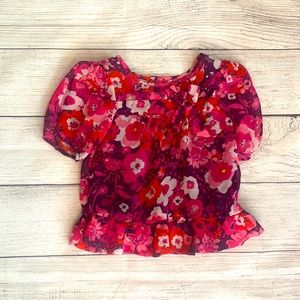 Girls 18 Month floral Blouse